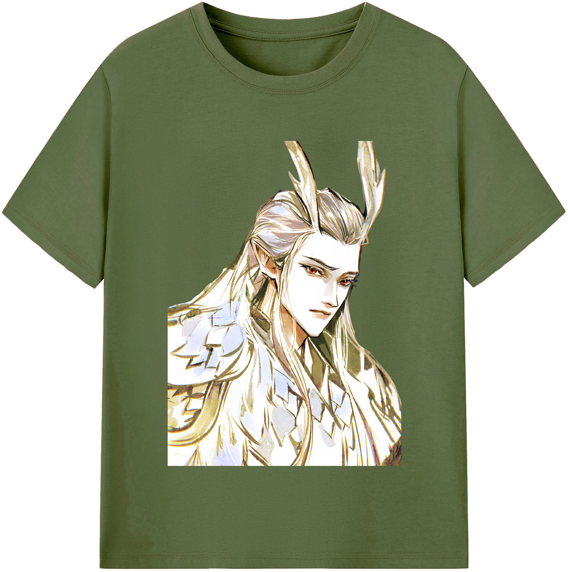 （画像用） Ne Zha 2 ナタ 魔童の大暴れ 綿100％半袖Tシャツ（フロントプリント）